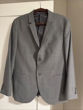 Topman Gray Two-Button Men's Blazer